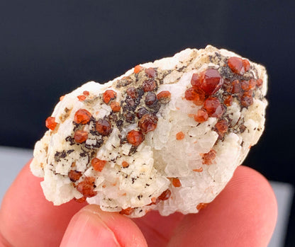 Red Garnet Crystals on Matrix From Pakistan - 33 Grams
