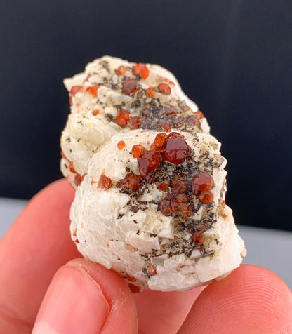 Red Garnet Crystals on Matrix From Pakistan - 33 Grams