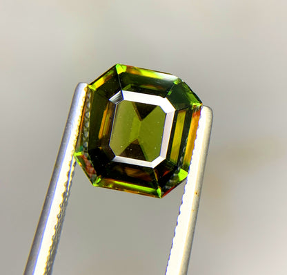 Octagon Cut Titanite Sphene Gemstone, Loose Gemstone, Natural Sphene Faceted Cut Stone, Gemstone Jewelry - 4.09 CT