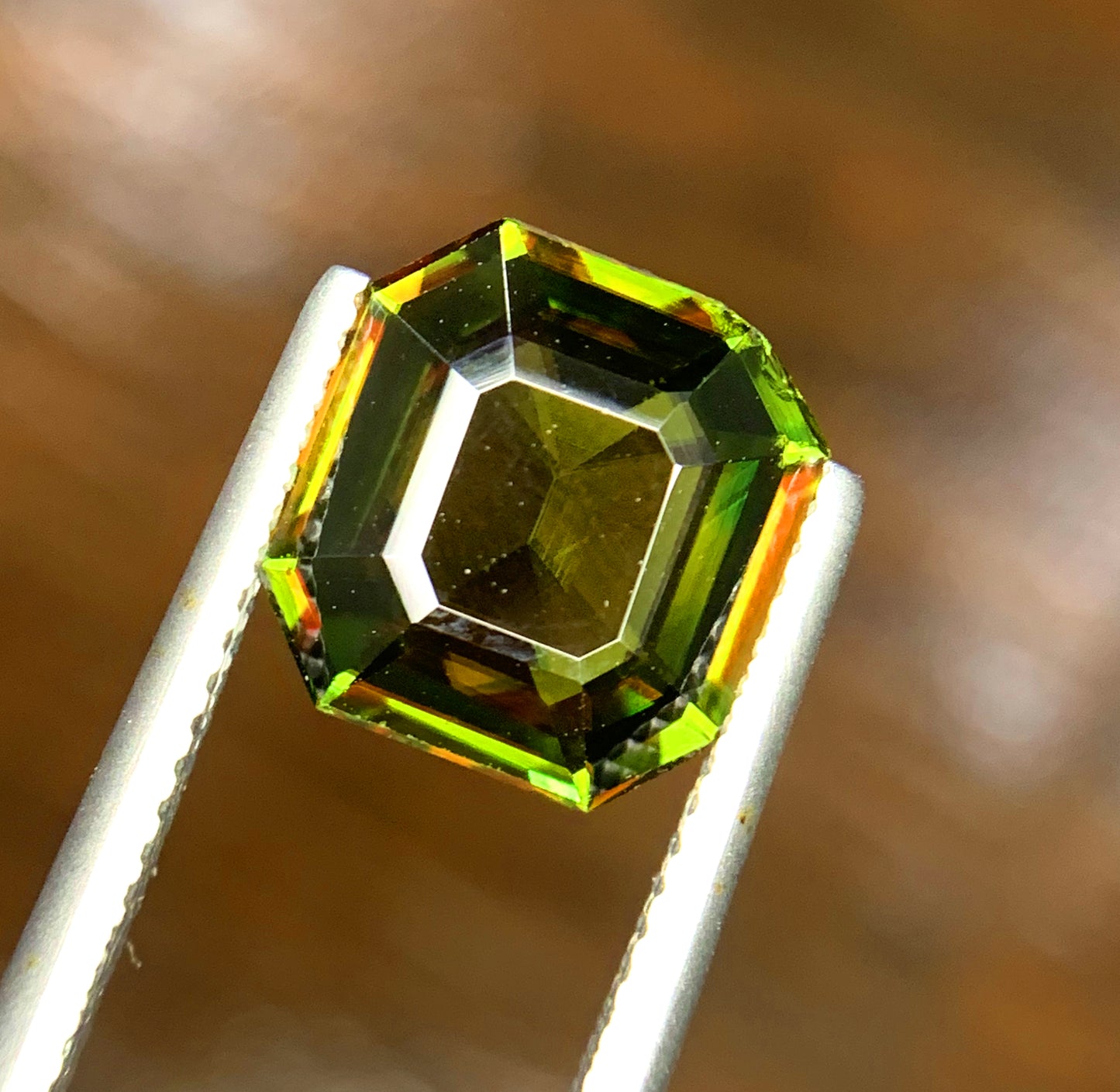 Octagon Cut Titanite Sphene Gemstone, Loose Gemstone, Natural Sphene Faceted Cut Stone, Gemstone Jewelry - 4.09 CT