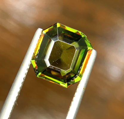 Octagon Cut Titanite Sphene Gemstone, Loose Gemstone, Natural Sphene Faceted Cut Stone, Gemstone Jewelry - 4.09 CT