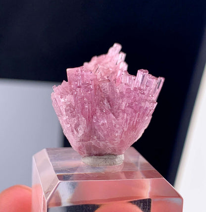 Bi-Color Cotton Candy Tourmaline Cluster From Afghanistan - 41.65 Carats