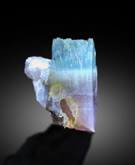 Bicolor Beryl, AquaMorganite Crystal, Morganite var Aquamarine on Matrix - 180 gram