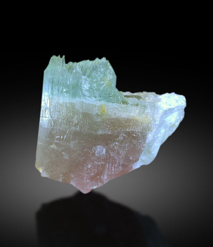 Bicolor Beryl, AquaMorganite Crystal, Morganite var Aquamarine on Matrix - 180 gram