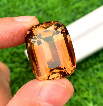 Cusshion Cut Champagne Color Topaz Gemstone, Loose Gemstone, Making Jewelry, Gemstone Jewelry -64.85 CT