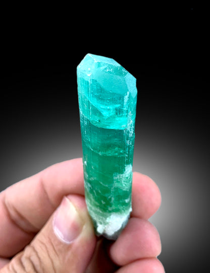 Neon Blue Color Terminated Tourmaline Crystal, Raw Tourmaline Stone, Tourmaline Gemstone, Crystal Specimen, Fine Mineral - 29 gram