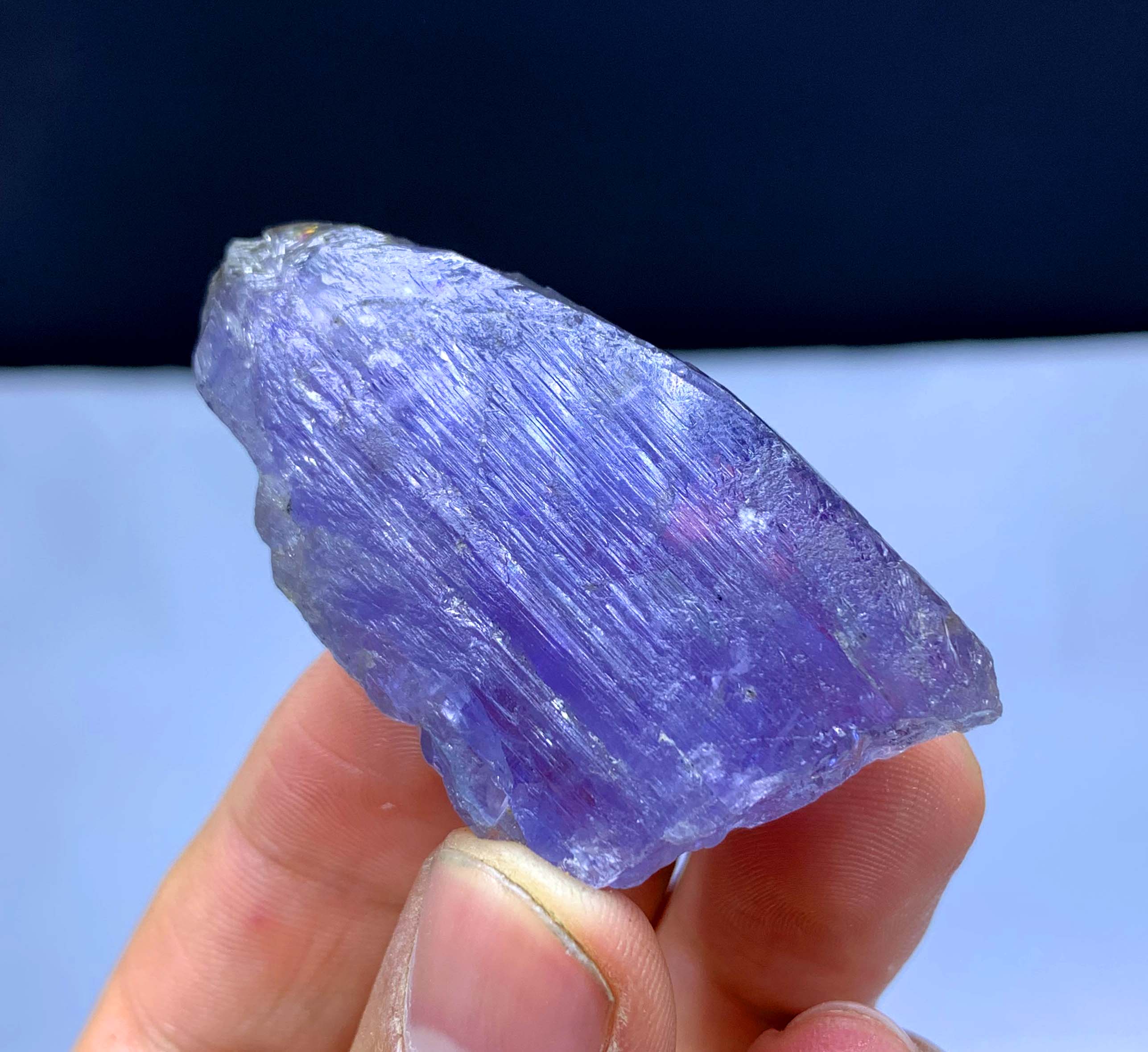 Natural Blue Color Tanzanite Crystal from Tanzania - 36 grams