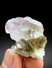 Natural Bicolor Fluorite on Mica from Pakistan - 41 gram