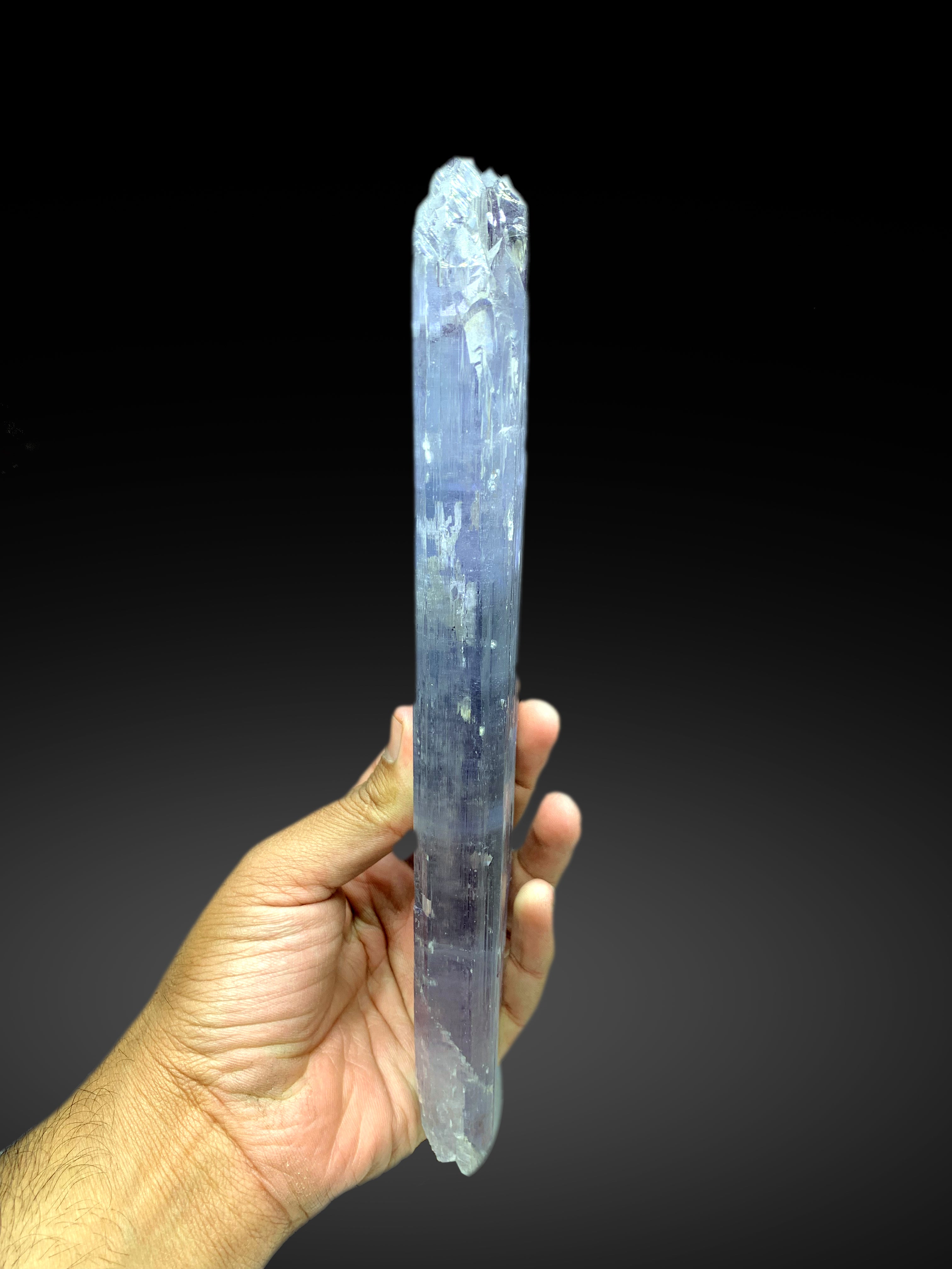 Museum Grade Purple Bluish Kunzite with Spike Terminations from Afghanistan - 1013 gram