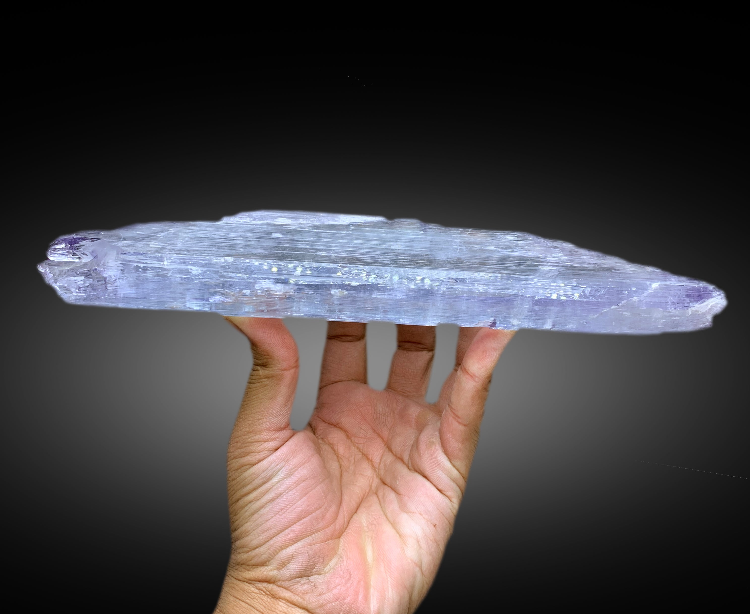 Museum Grade Purple Bluish Kunzite with Spike Terminations from Afghanistan - 1013 gram