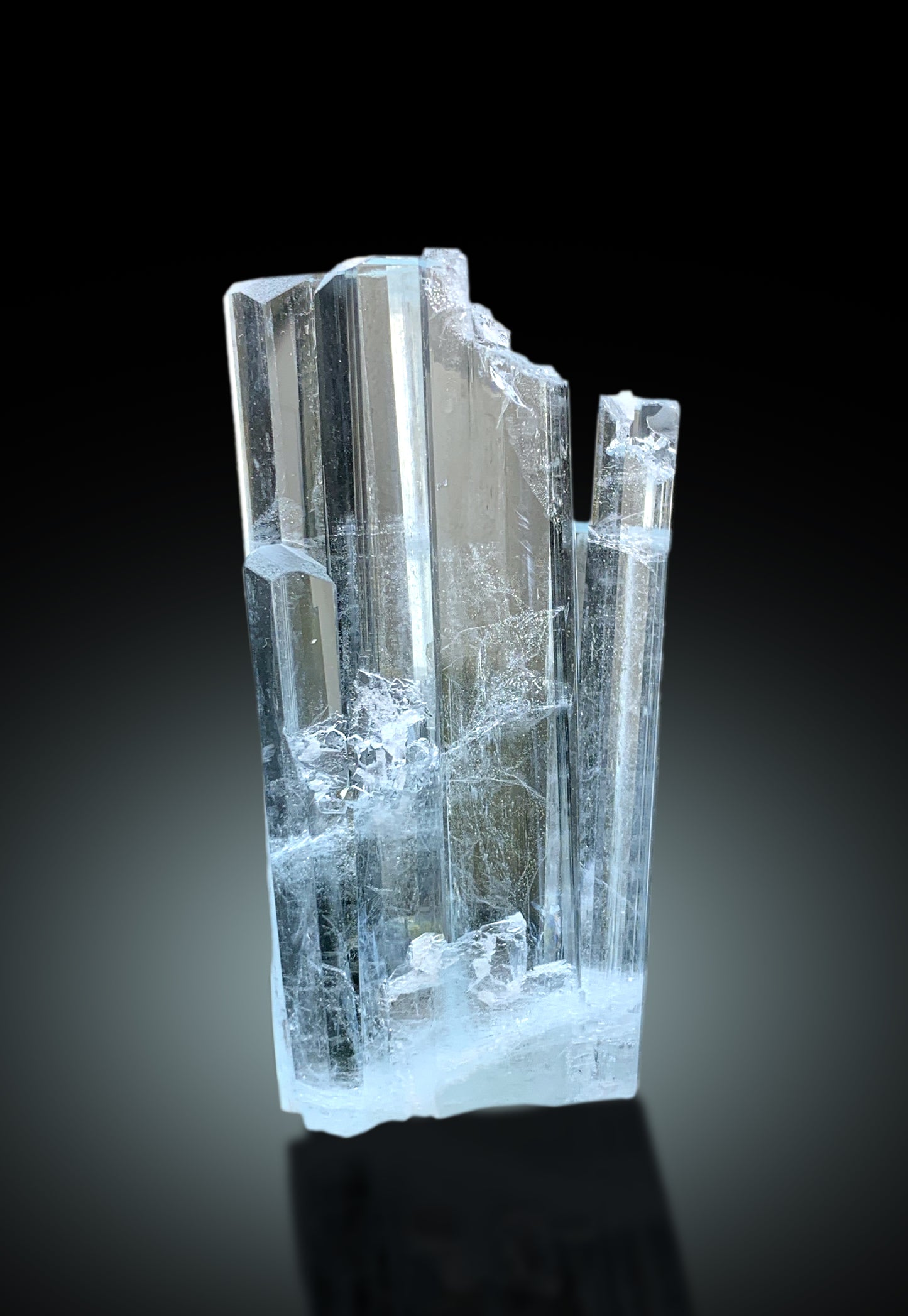 Transparent Sky Blue Color Aquamarine Crystals from Shigar valley Skardu Pakistan - 37 gram