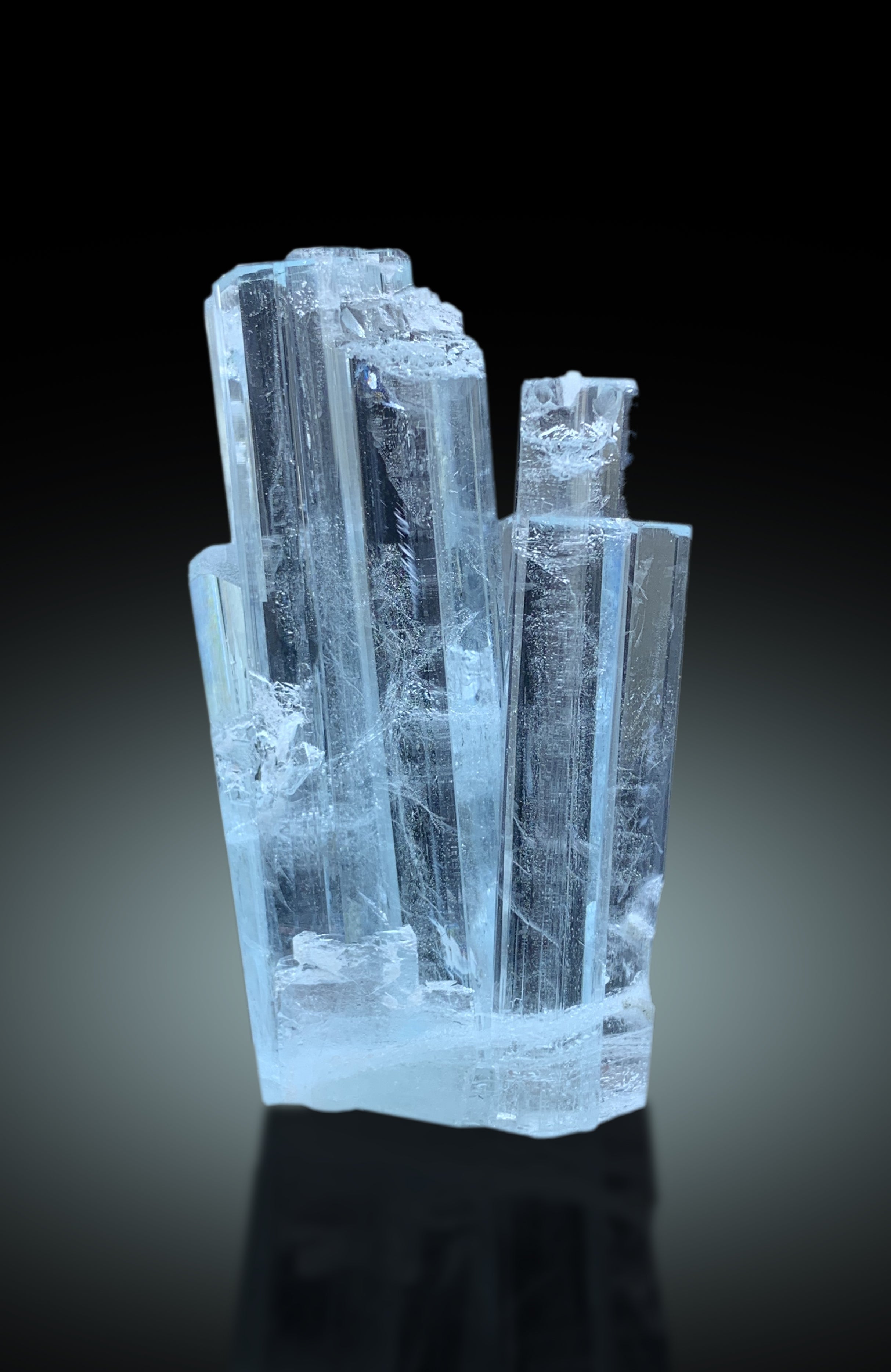 Transparent Sky Blue Color Aquamarine Crystals from Shigar valley Skardu Pakistan - 37 gram