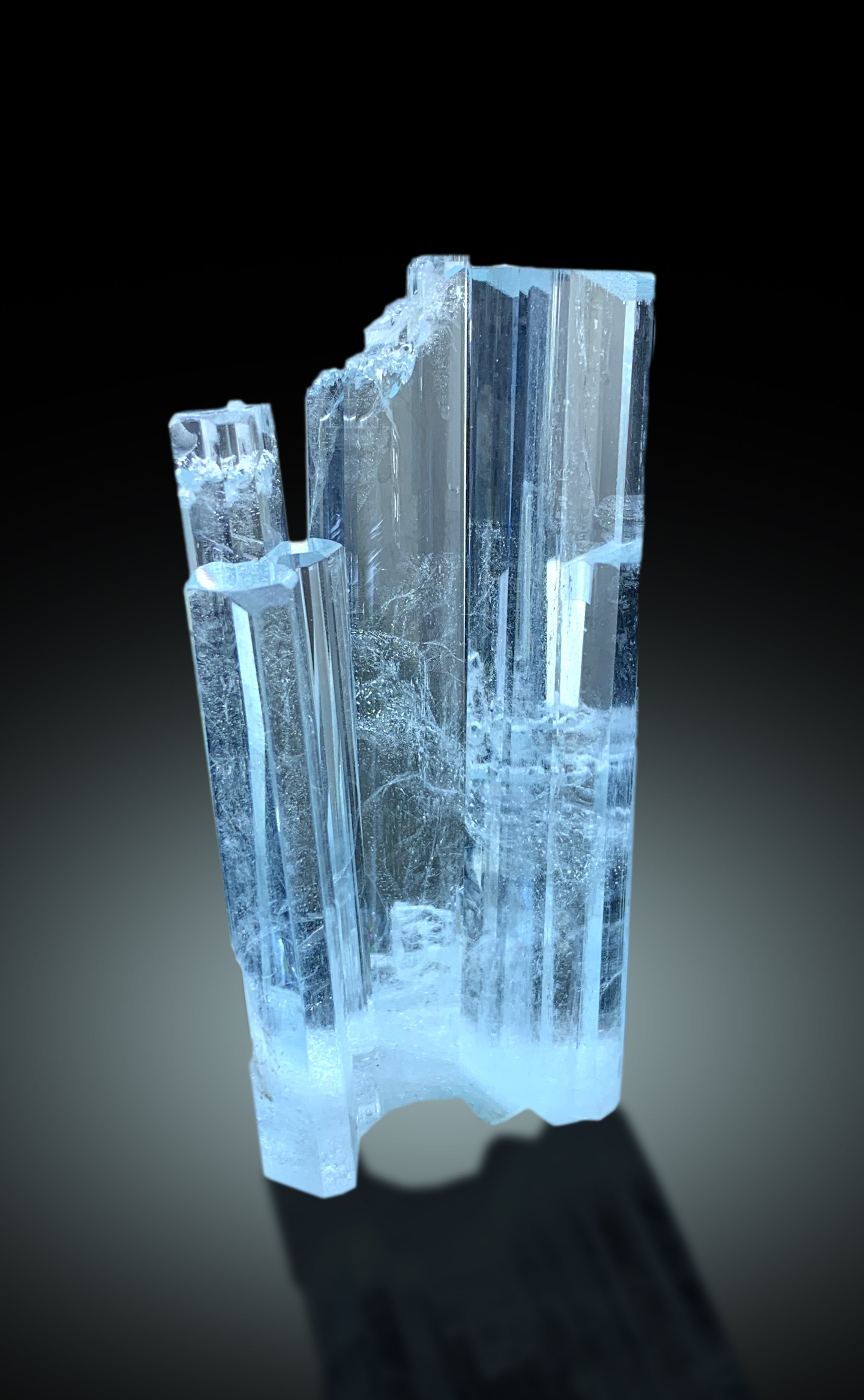 Transparent Sky Blue Color Aquamarine Crystals from Shigar valley Skardu Pakistan - 37 gram