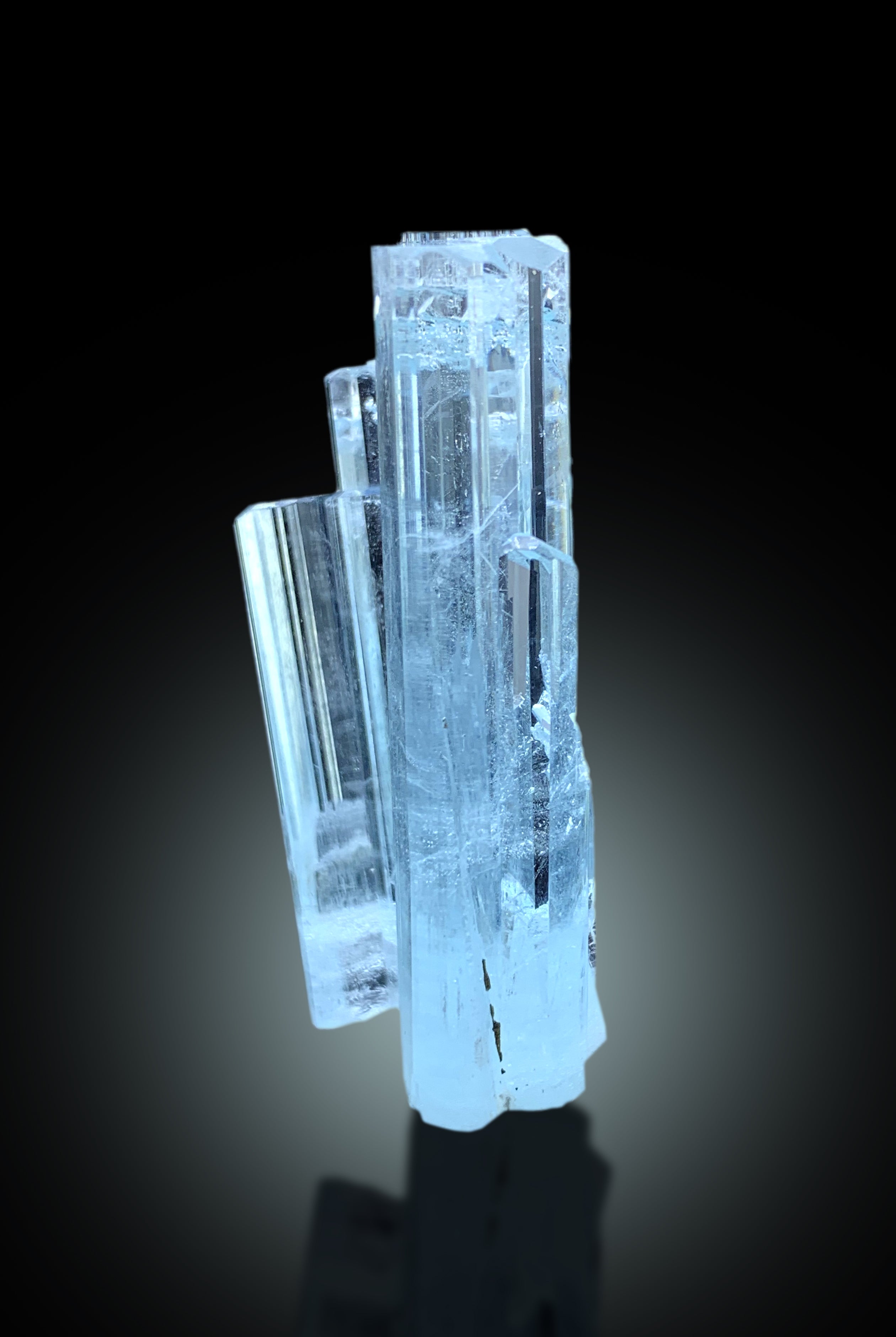 Transparent Sky Blue Color Aquamarine Crystals from Shigar valley Skardu Pakistan - 37 gram