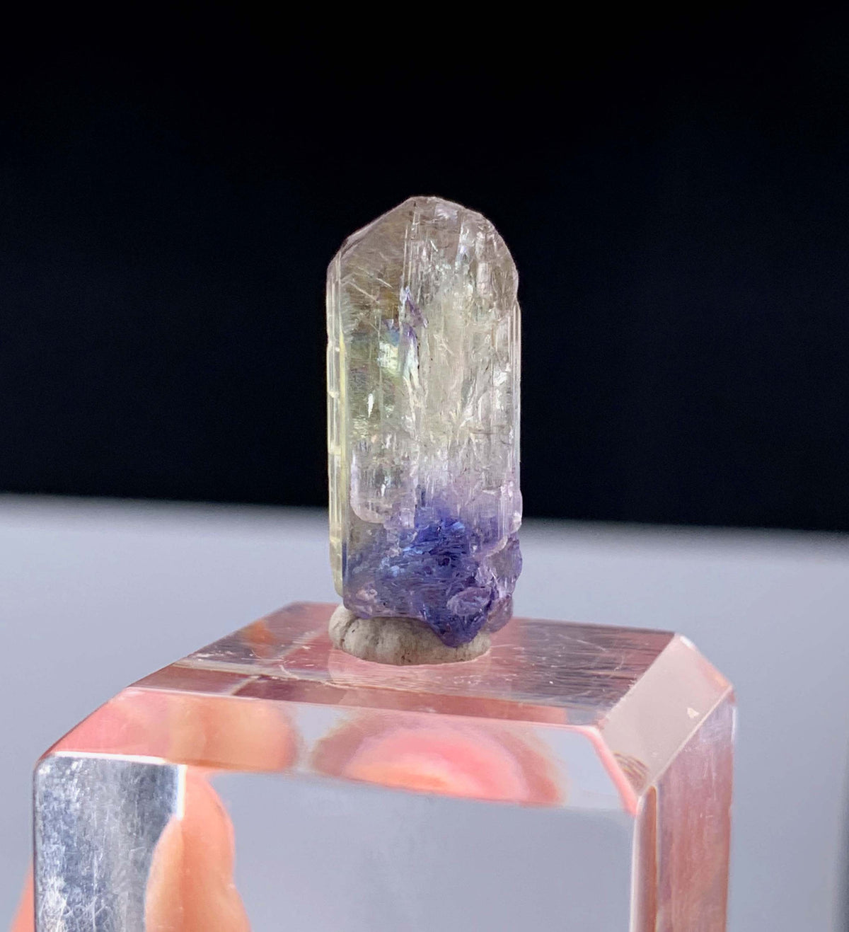 Natural Bicolor Tanzanite Crystal From Tanzania - 16.20 Carats