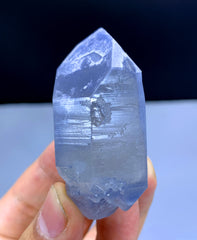 Natural Indicolite Blue Quartz Crystal from Afghanistan - 59 grams