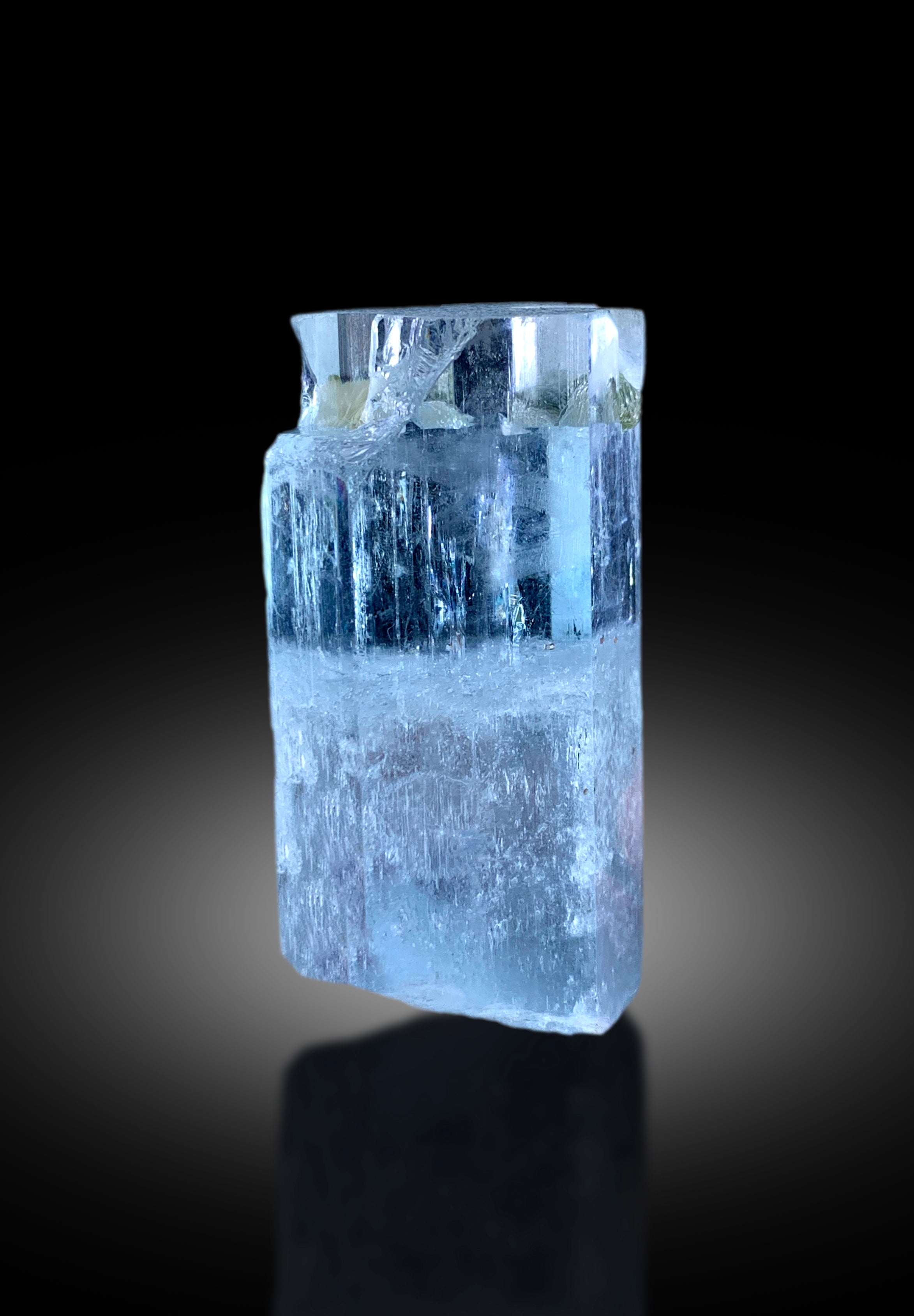 Transparent Sky Blue Color Aquamarine Crystal, Raw Mineral, Crystal Specimen, Aquamarine from Shigar valley Skardu Pakistan - 52 gram