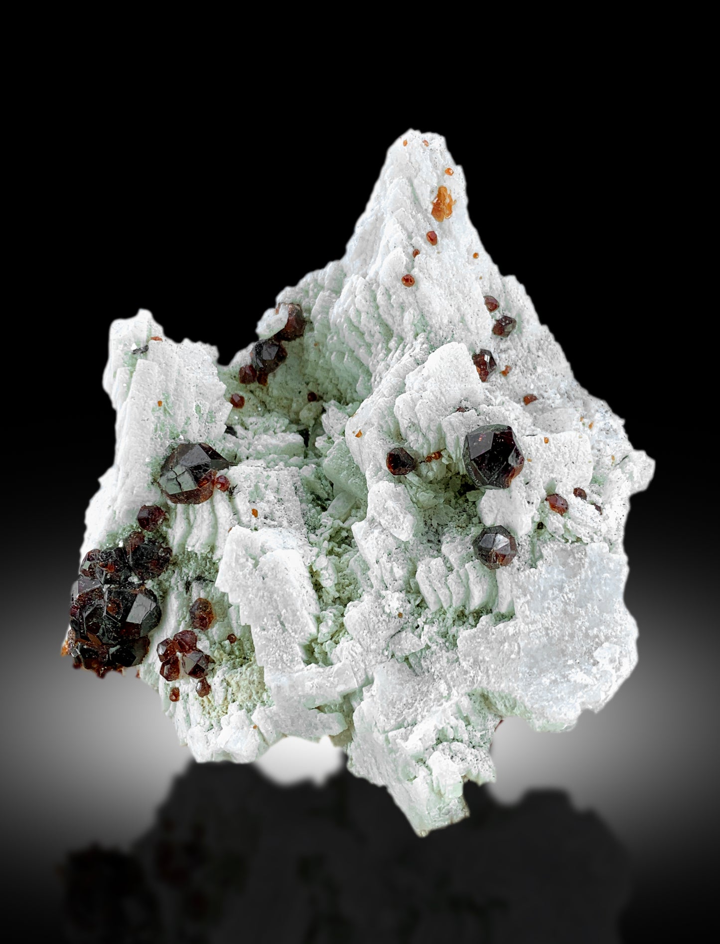 Natural Red Color Garnet Crystals on Matrix, Garnet Cluster, Raw Mineral, Garnet Specimen from Skardu Pakistan - 217 gram