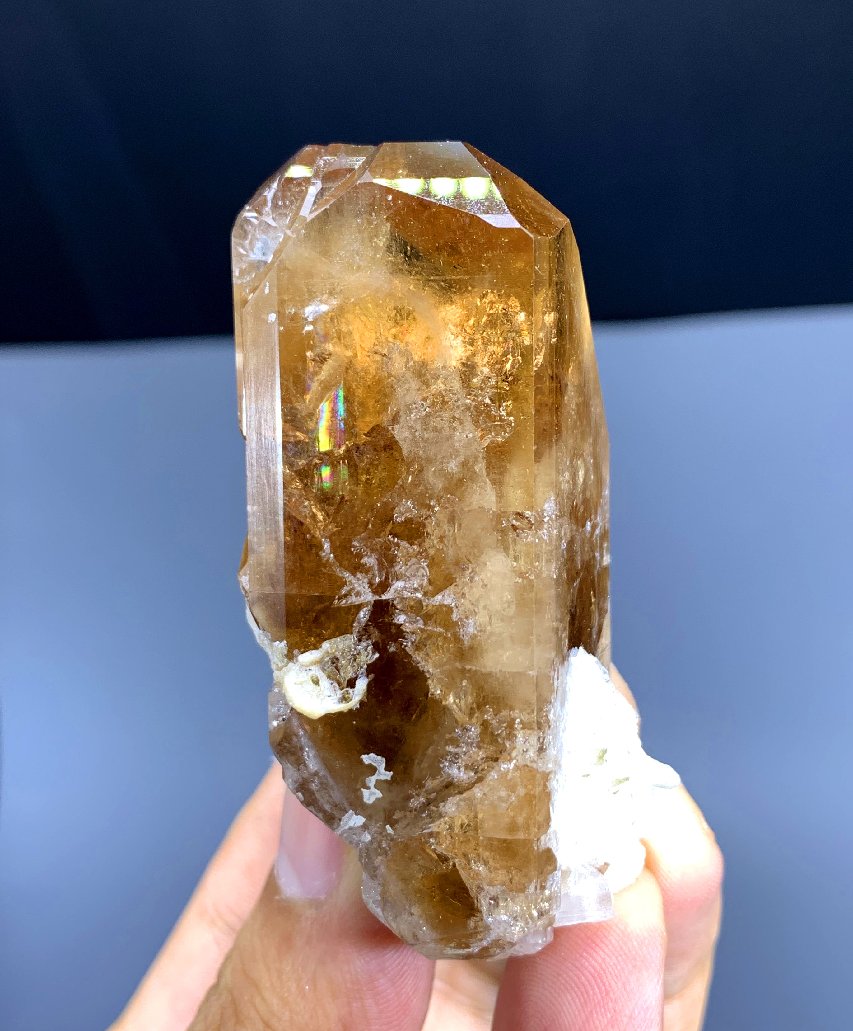 Topaz Crystal with Albite from Skardu Pakistan - 117 gram