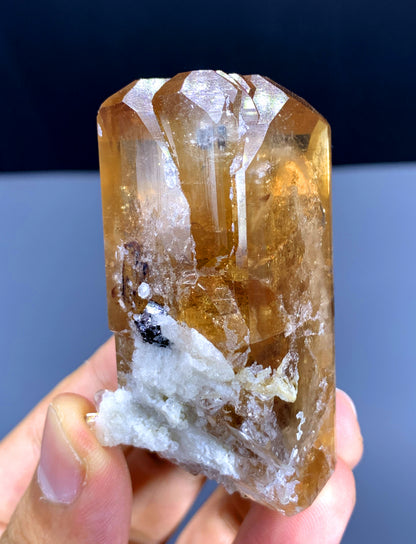Topaz Crystal with Albite from Skardu Pakistan - 117 gram