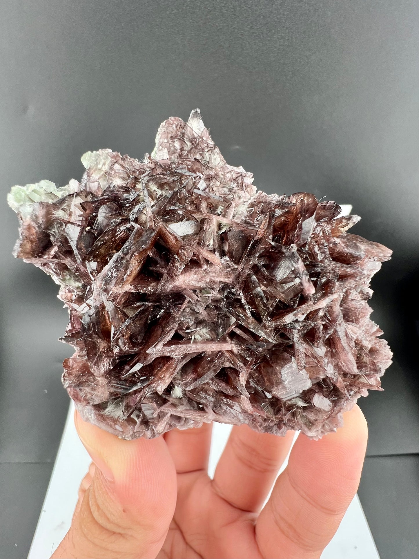 Rare Brown Axinite Crystals Cluster From Skardu Pakistan - 177 Grams