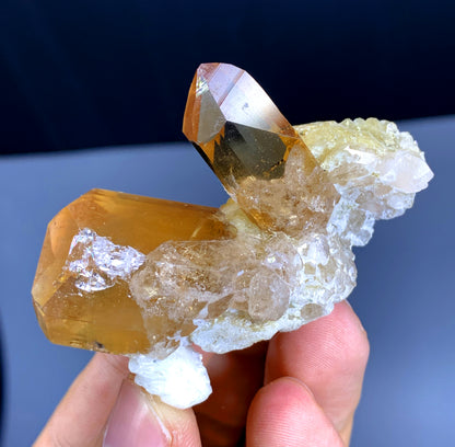 Topaz Crystals with Albite from Skardu Pakistan - 62 gram