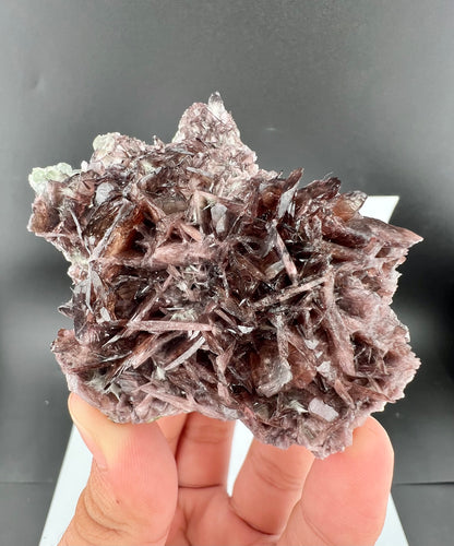 Rare Brown Axinite Crystals Cluster From Skardu Pakistan - 177 Grams