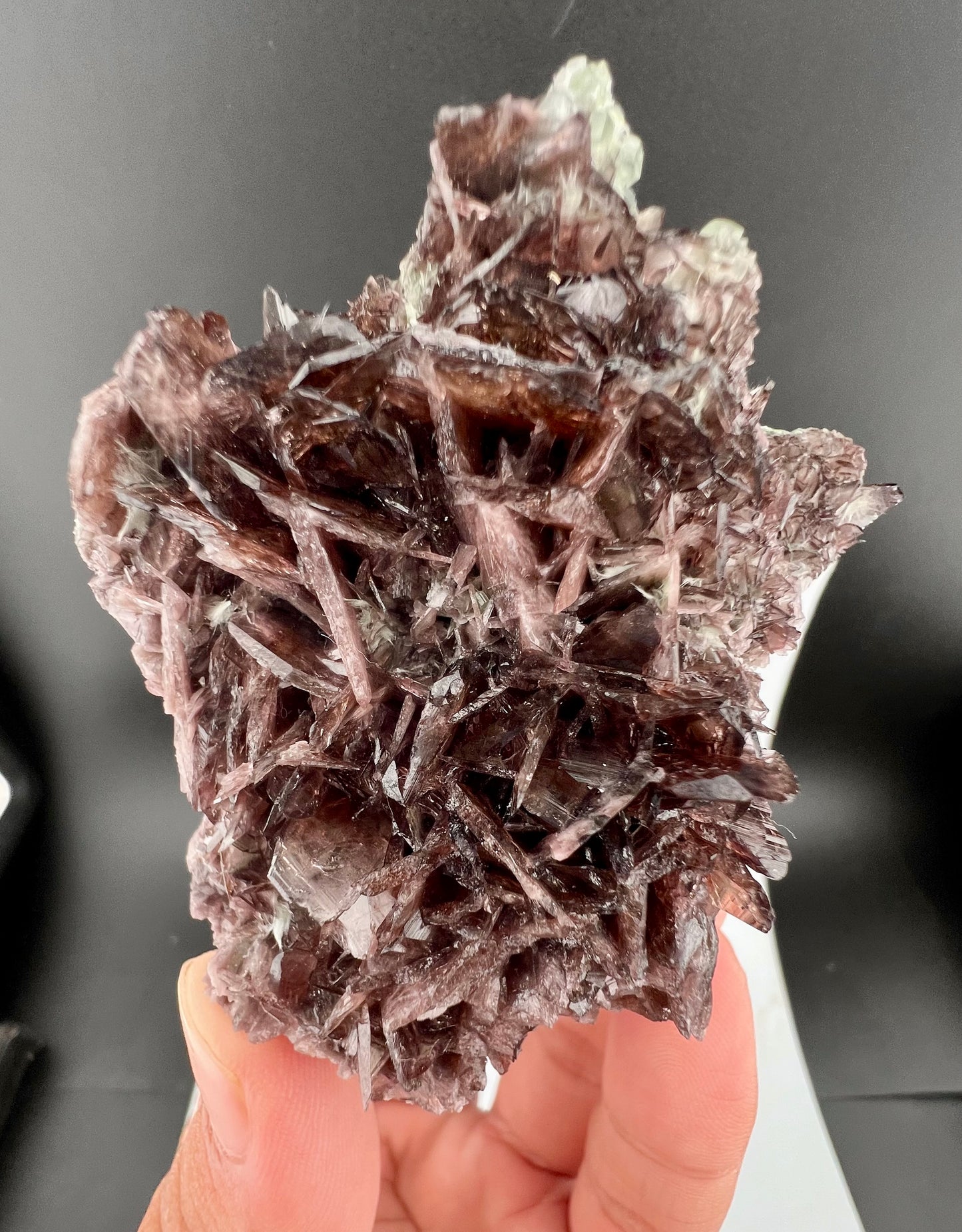 Rare Brown Axinite Crystals Cluster From Skardu Pakistan - 177 Grams