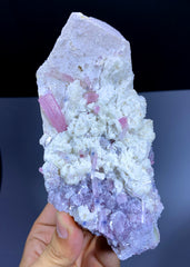 Natural Pink Tourmaline Cluster on Feldspar from Afghanistan - 604 gram