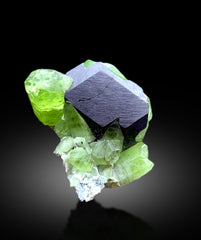 Lush Green Peridot with Magnetite from Supat valley Pakistan - 51 gram