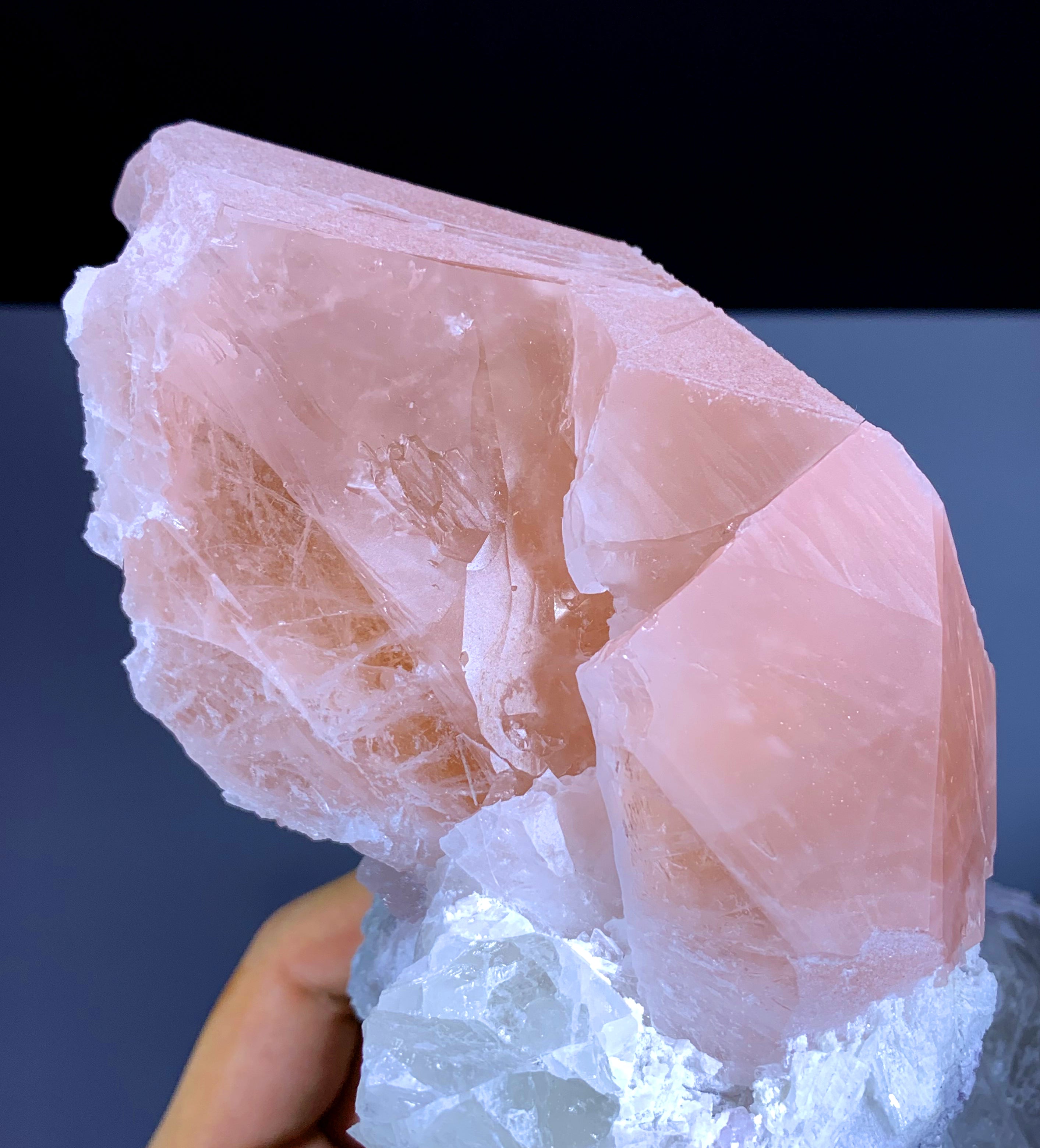 Museum Grade Pink Morganite on Albite Matrix from Afghanistan - 1680 gram