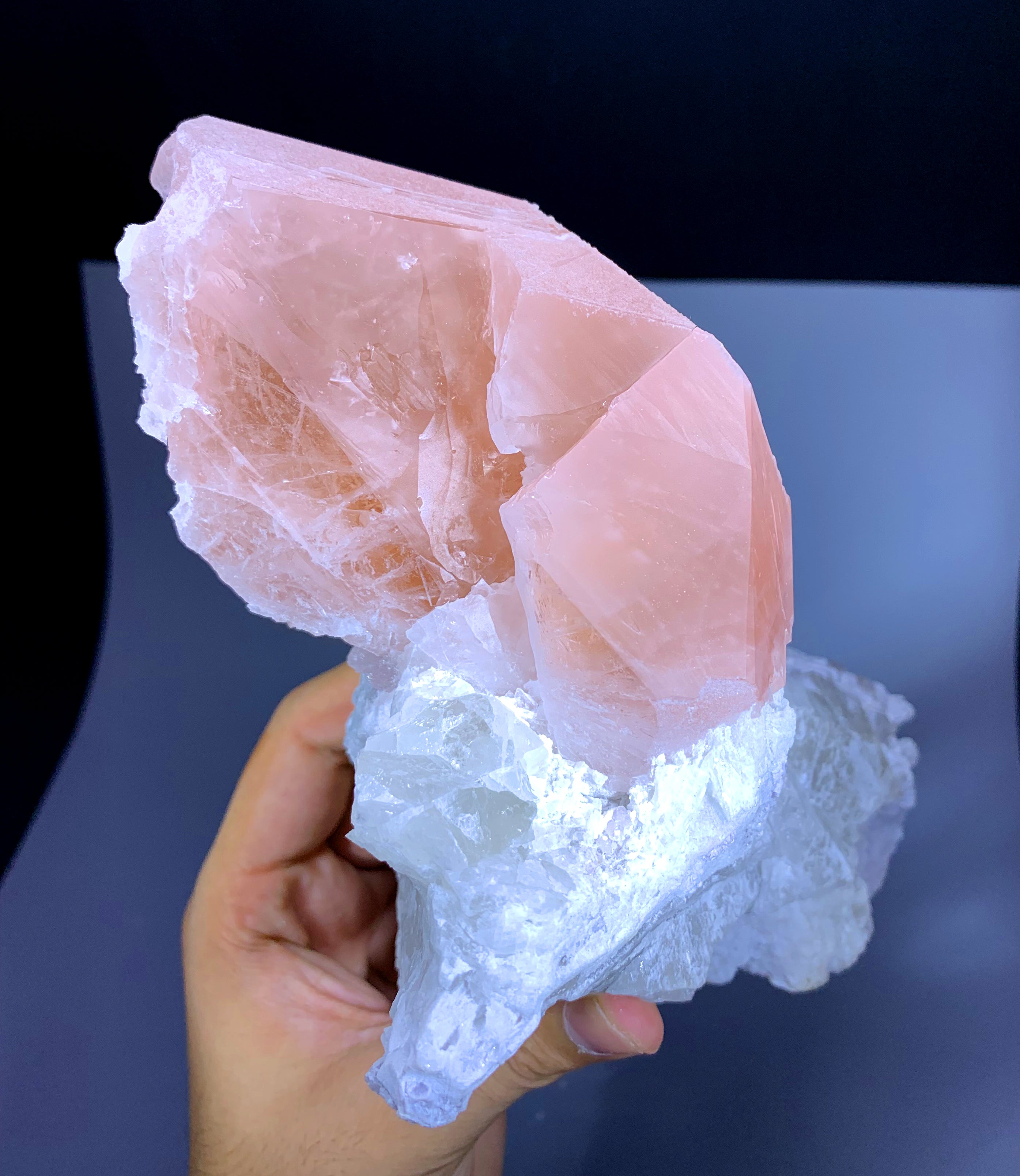 Museum Grade Pink Morganite on Albite Matrix from Afghanistan - 1680 gram