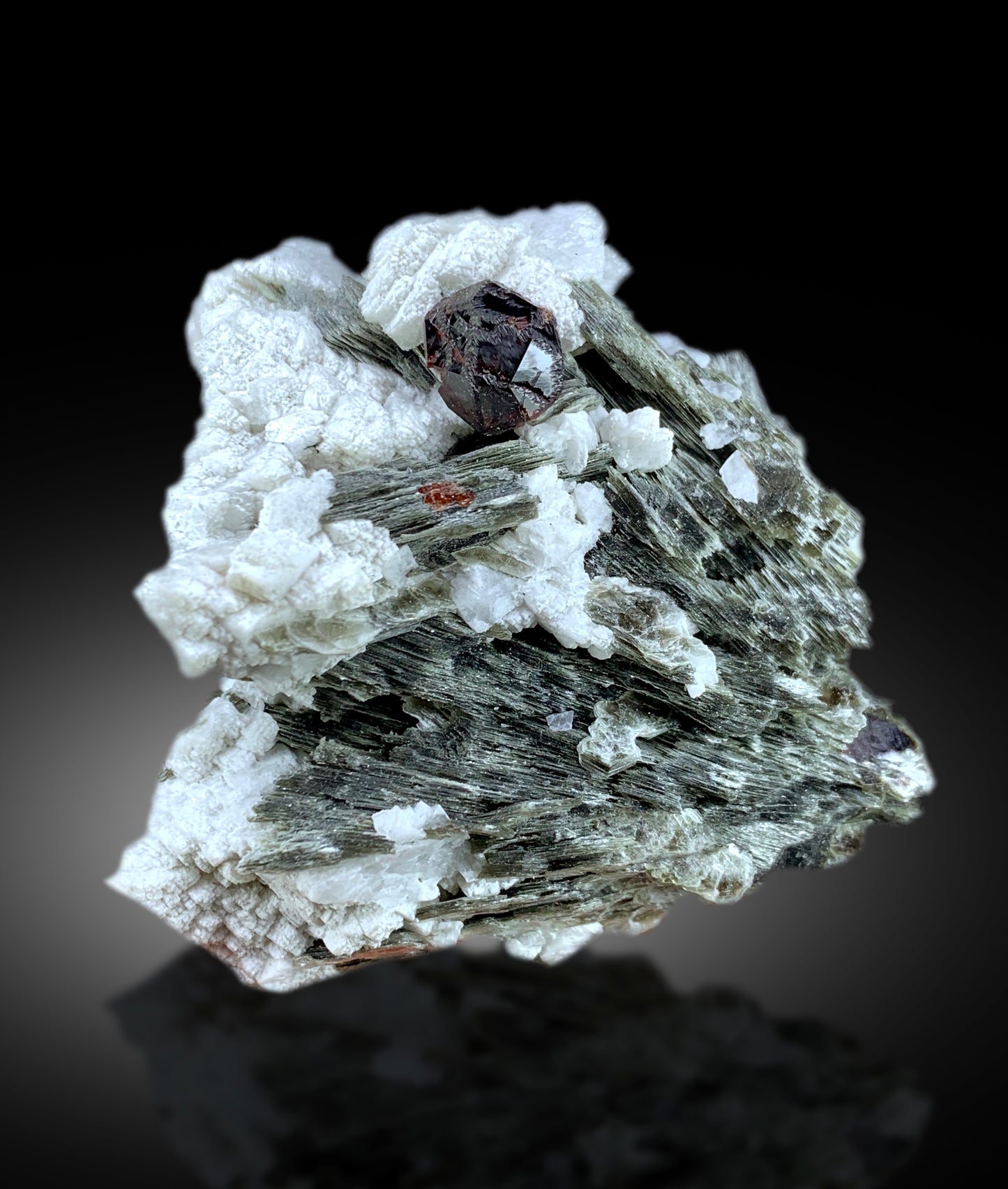 Natural Red Color Garnet Crystal with Star Mica, Garnet Specimen, Raw Mineral, Garnet from Skardu Pakistan - 270 gram