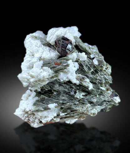 Natural Red Color Garnet Crystal with Star Mica, Garnet Specimen, Raw Mineral, Garnet from Skardu Pakistan - 270 gram