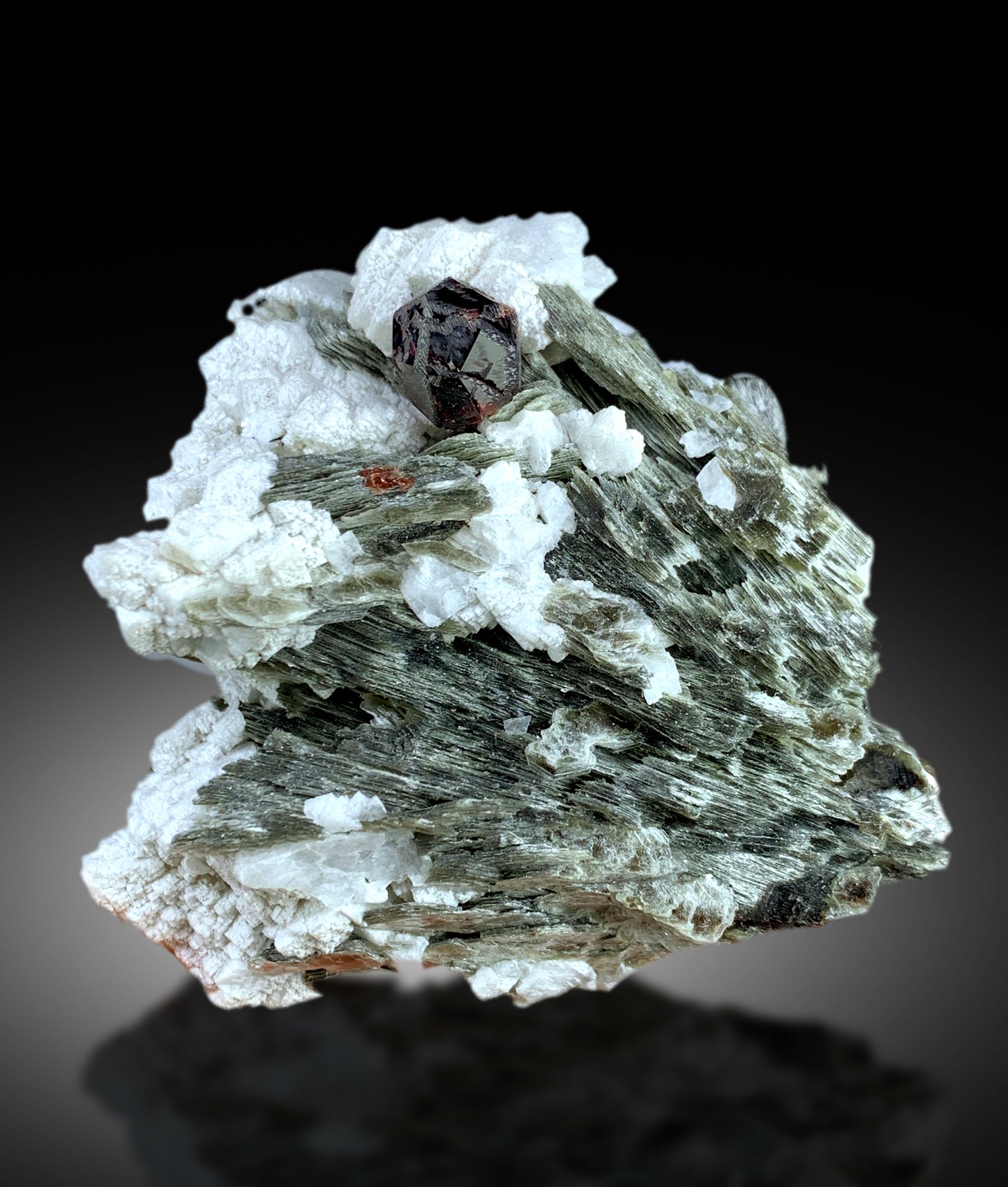 Natural Red Color Garnet Crystal with Star Mica, Garnet Specimen, Raw Mineral, Garnet from Skardu Pakistan - 270 gram