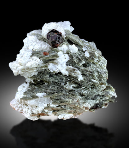 Natural Red Color Garnet Crystal with Star Mica, Garnet Specimen, Raw Mineral, Garnet from Skardu Pakistan - 270 gram