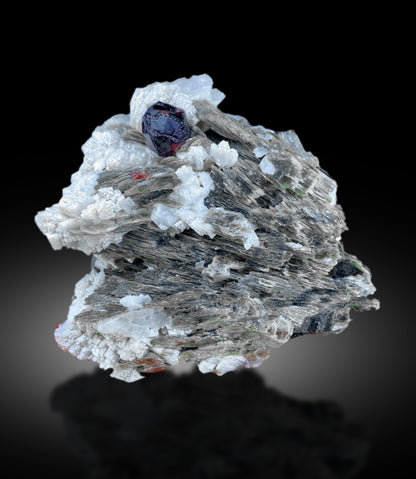 Natural Red Color Garnet Crystal with Star Mica, Garnet Specimen, Raw Mineral, Garnet from Skardu Pakistan - 270 gram