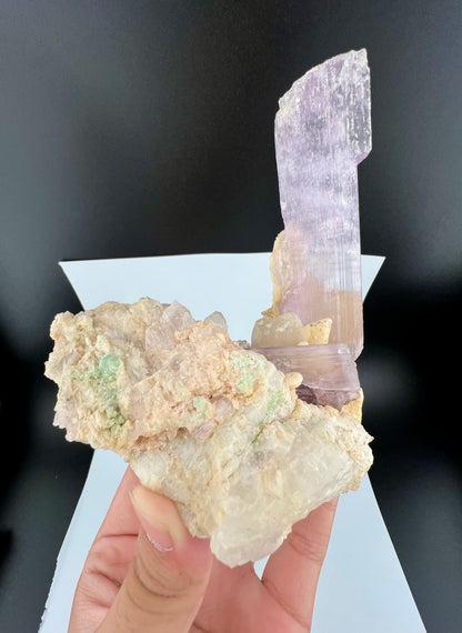 Pink Kunzite Crystal on Matrix From Afghanistan - 745 Grams