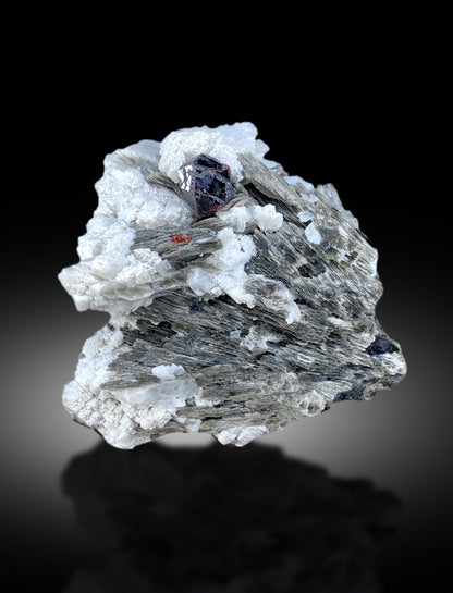 Natural Red Color Garnet Crystal with Star Mica, Garnet Specimen, Raw Mineral, Garnet from Skardu Pakistan - 270 gram