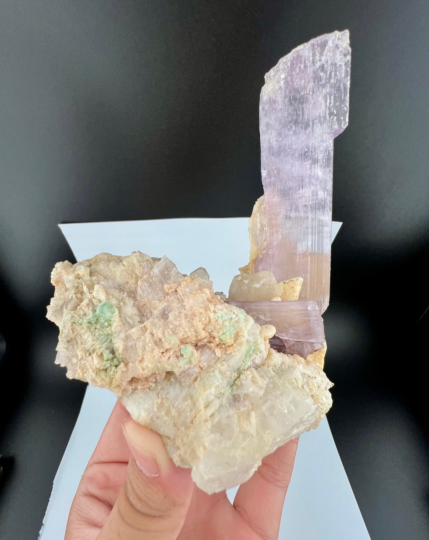 Pink Kunzite Crystal on Matrix From Afghanistan - 745 Grams