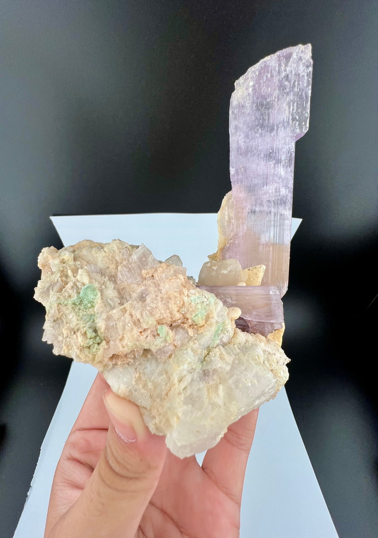 Pink Kunzite Crystal on Matrix From Afghanistan - 745 Grams