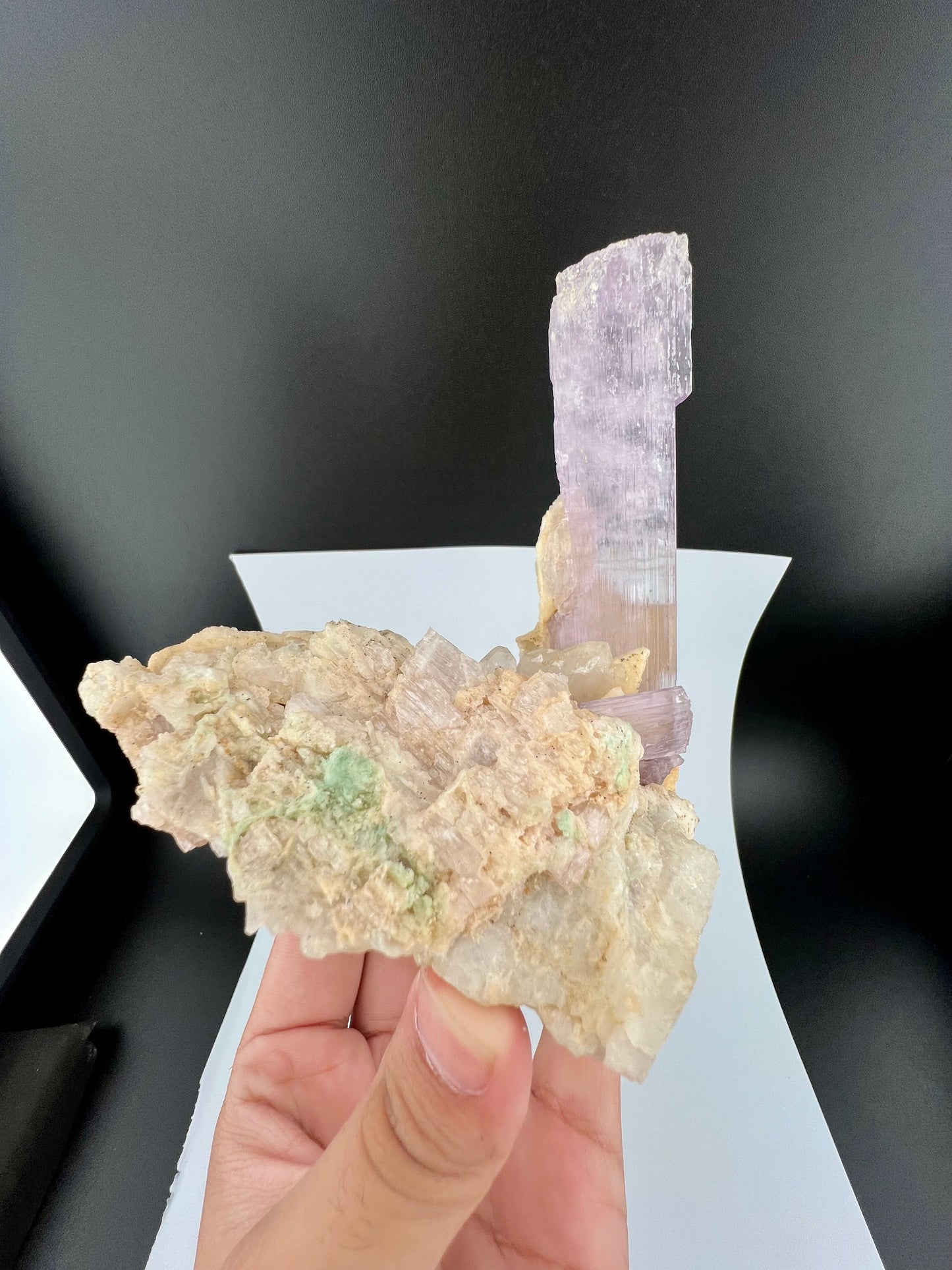 Pink Kunzite Crystal on Matrix From Afghanistan - 745 Grams