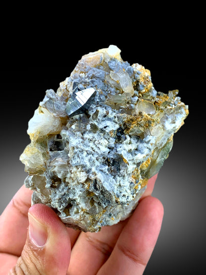 Natural Rare Anatase Crystals with Quartz, Anatase Specimen, Raw Mineral, Anatase from Baluchistan Pakistan - 237 gram