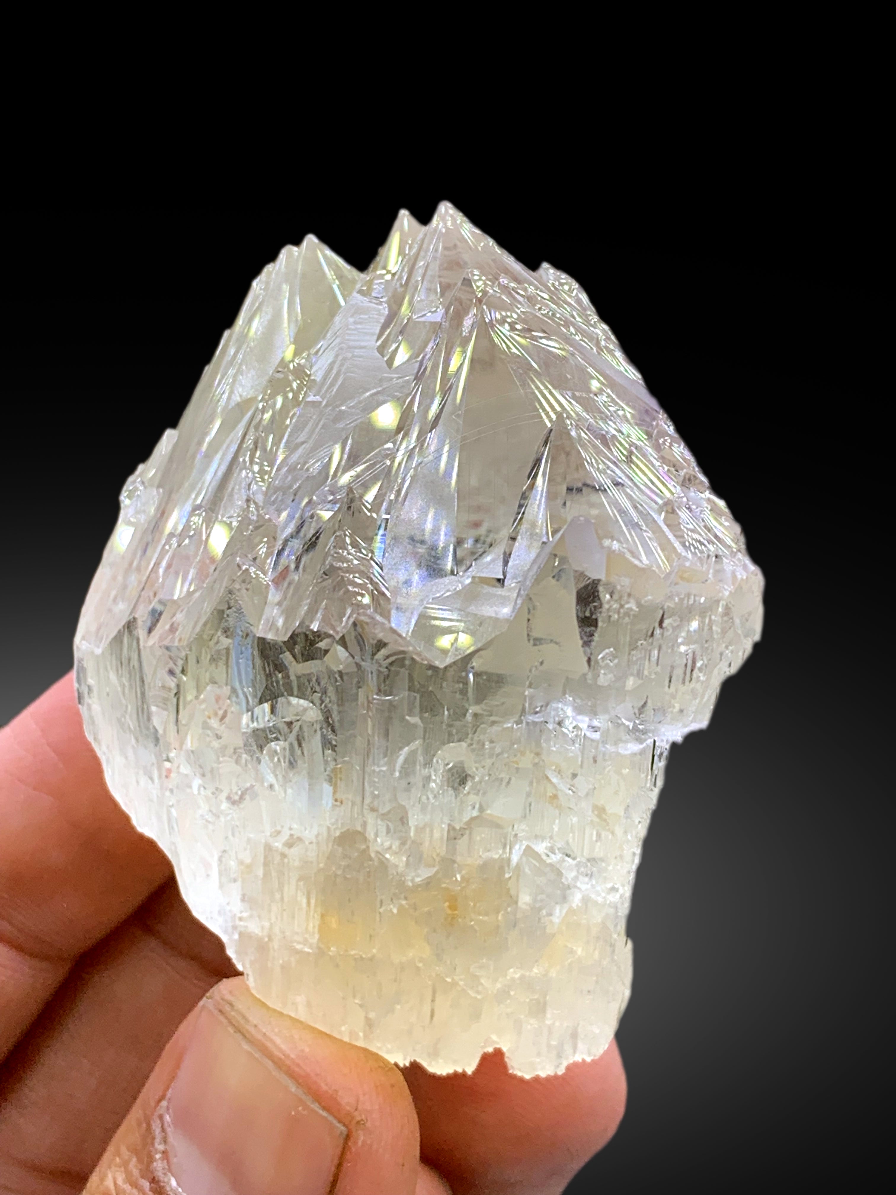 Yellow Triphane Kunzite with Spike Terminations from Afghanistan - 158 gram