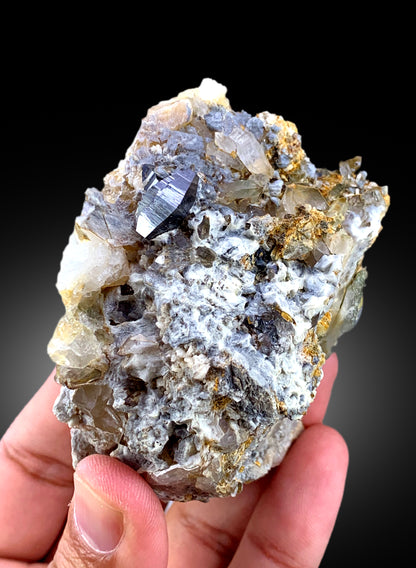Natural Rare Anatase Crystals with Quartz, Anatase Specimen, Raw Mineral, Anatase from Baluchistan Pakistan - 237 gram