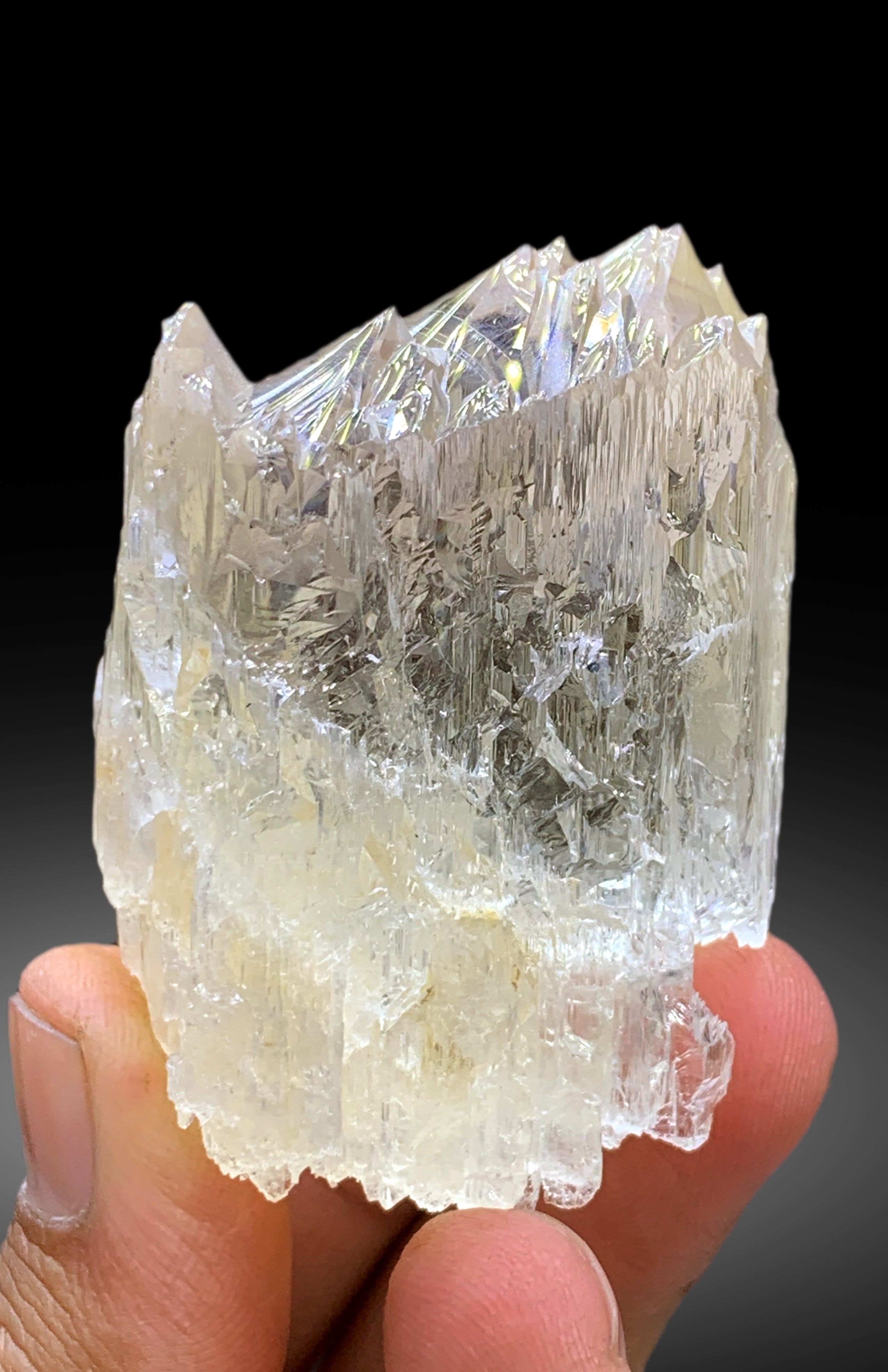 Yellow Triphane Kunzite with Spike Terminations from Afghanistan - 158 gram