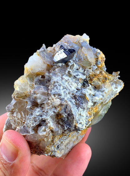 Natural Rare Anatase Crystals with Quartz, Anatase Specimen, Raw Mineral, Anatase from Baluchistan Pakistan - 237 gram