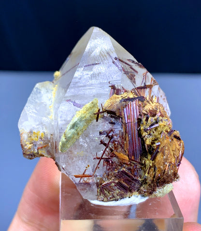 Rare Sagenite Rutile on Quartz from Skardu Pakistan - 30 gram