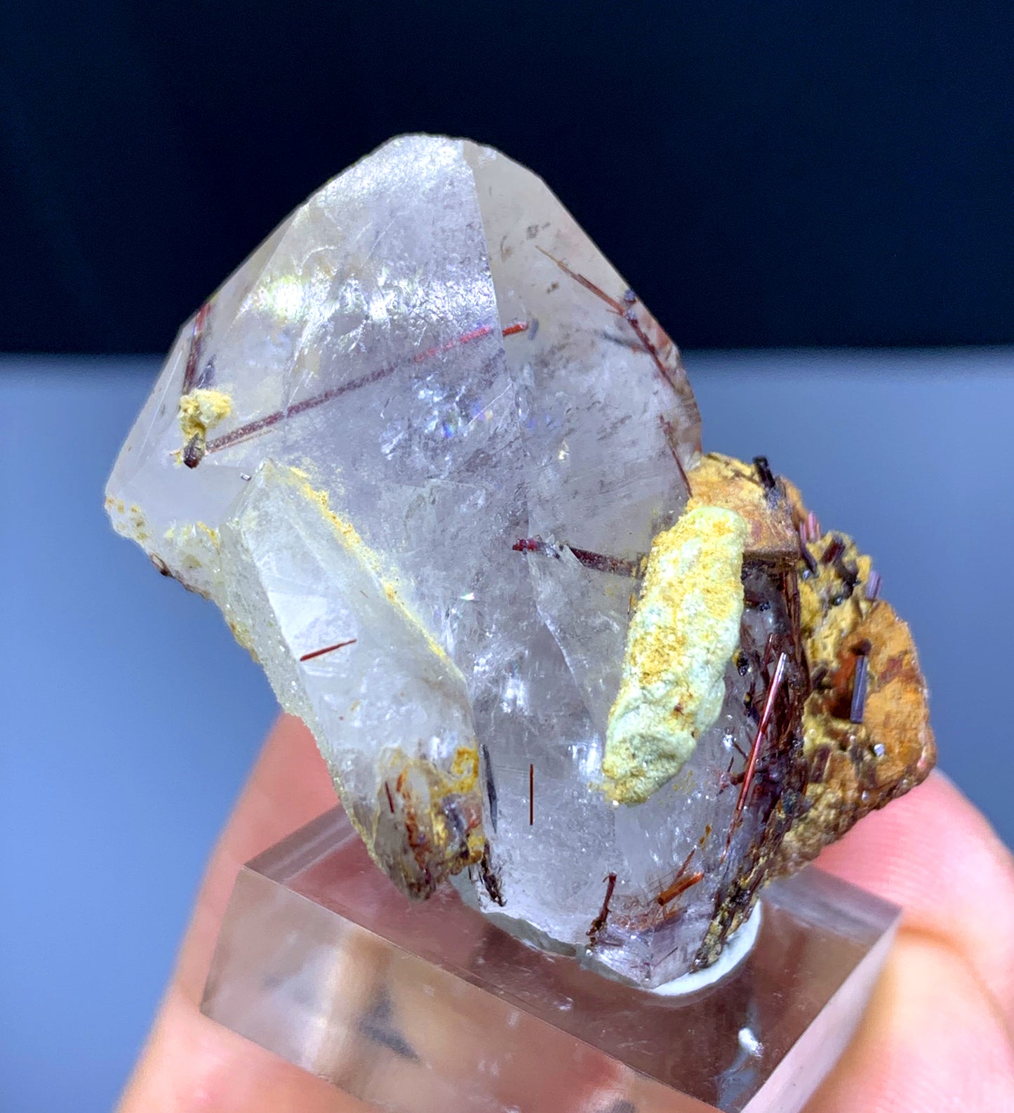 Rare Sagenite Rutile on Quartz from Skardu Pakistan - 30 gram