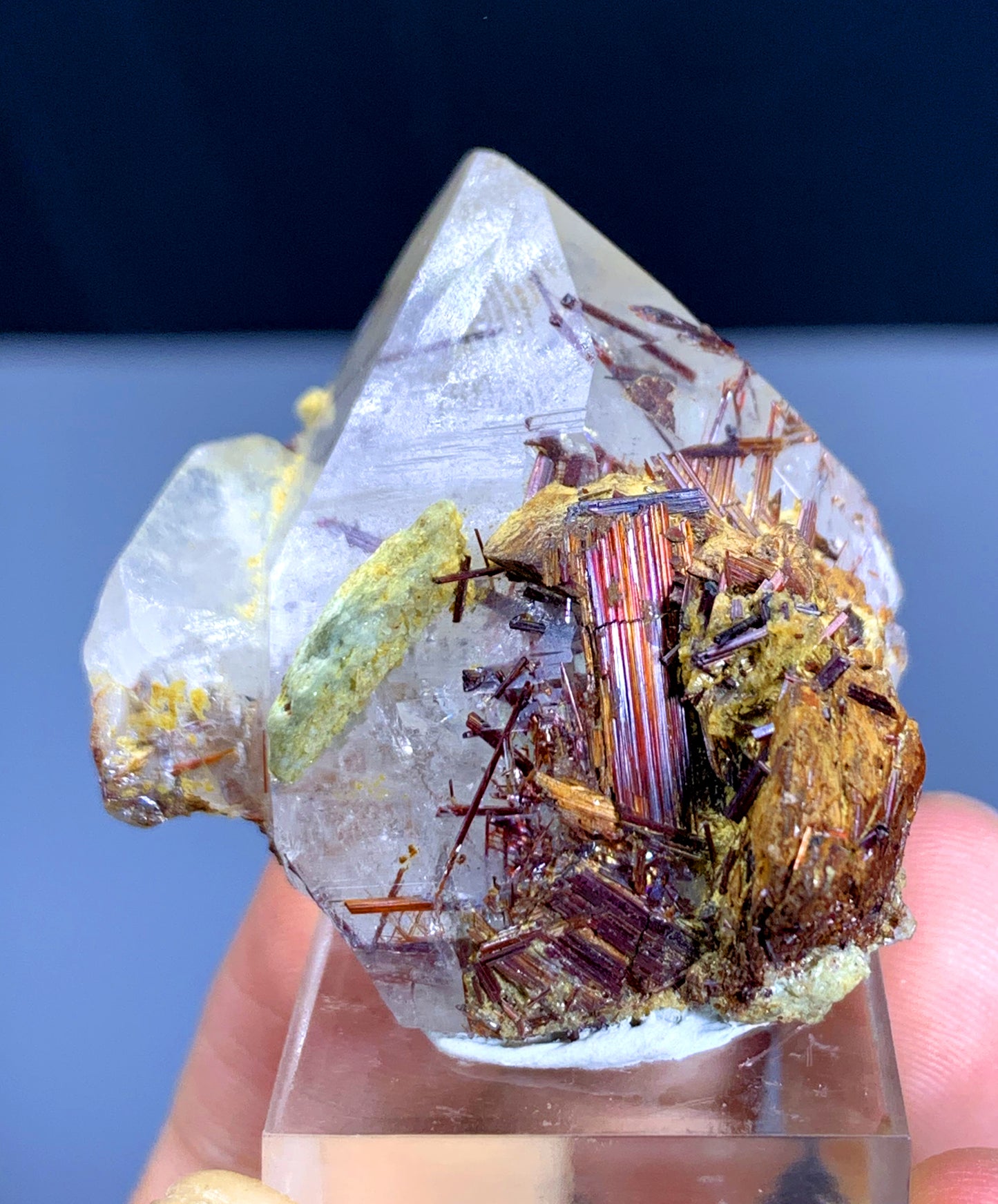 Rare Sagenite Rutile on Quartz from Skardu Pakistan - 30 gram